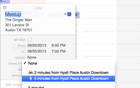 Calendar app full view