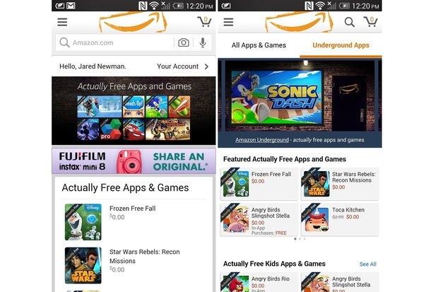 Amazon Underground fights back against freemium with app and game giveaways